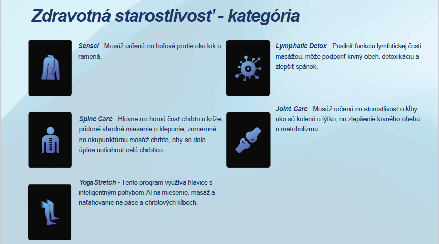 Masážne kreslo Ogawa Maestro AI 4D programy Damico Trnava a Bratislava